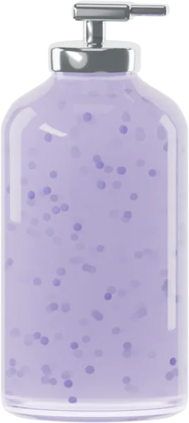 Pearls for shampoo. Color: Violet