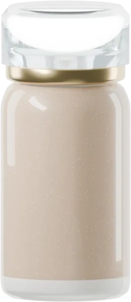 Fine granules for foundation. Color: Porcelain White to Ivory