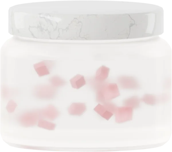 Cubes for cream. Color: Dusty Rose