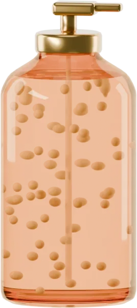 Shampoo with champagne pearls