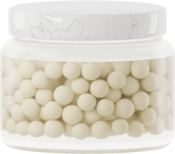 Large pearls for serum. Color: Champagne Gold
