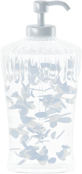 Dual-tone petals for shower gel. Color: Sky Blue and Porcelain White