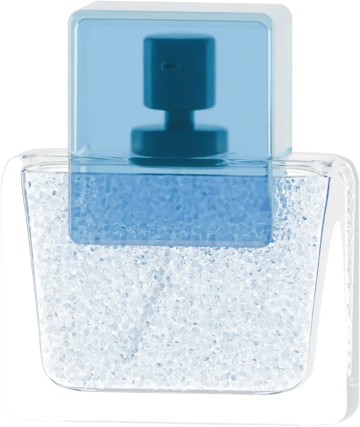 Clear droplets for serum. Color: Sky Blue