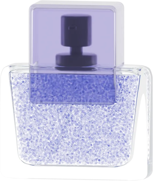 Clear droplets for serum. Color: Lavender