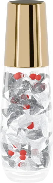 Shimmering petals for shampoo. Color: Onyx Black, Silver, and Crimson